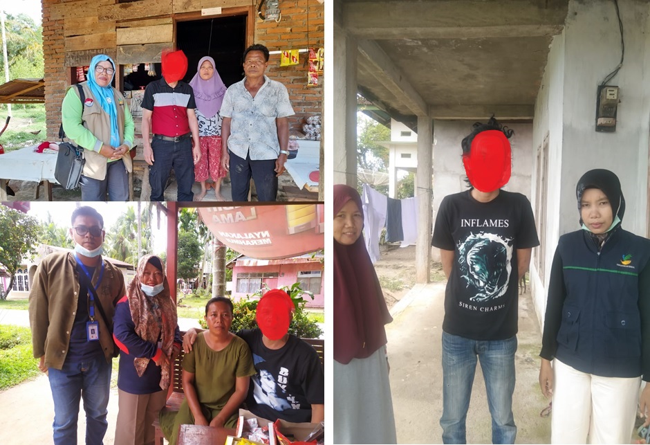 Dinsos, PPrPA Kab.Pessel melakukan Pendampingan kpd 3 org Warga Pessel yang dideportasi Malaysia