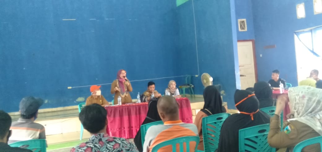 Dinsos, PPrPA Kab.Pessel Melakukan Pertemuan dengan e-Warung se-Kecamatan Linggo Sari Baganti 